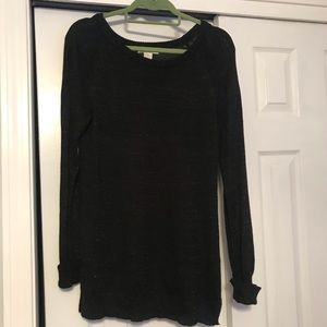 Kenar black and silver metallic sweater